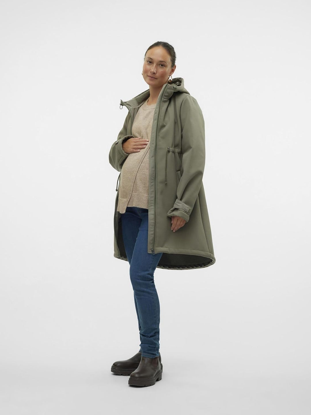 MAMALICIOUS Female Jacke Umstands-Jacke Smokey Olive S, Smokey Olive S