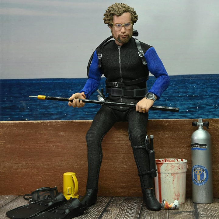 NECA Jaws Actionfigur Matt Hooper Der weisse Hai blau, Bedruckt, aus 100% Kunststoff, in Geschenkver
