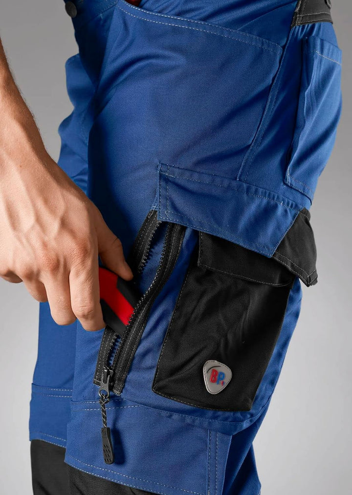 BP 1998-570-1332 Arbeitshose mit Kniepolstertaschen - Schlanke Silhouette - Elastischer Rückengurt -