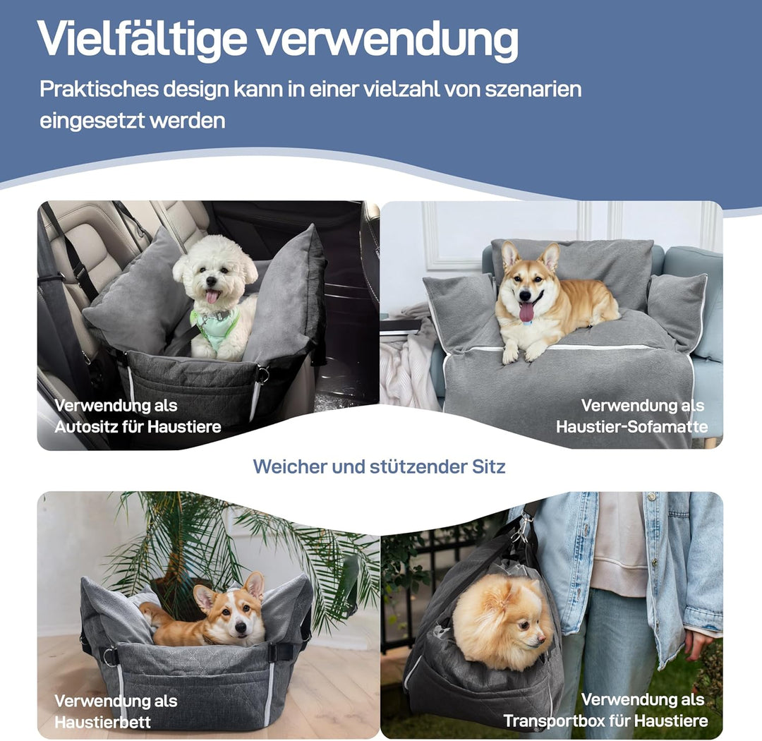 Hunde Autositz Hundebox Auto Hunde Autositz Für Hunde Praktischer Hundesitz Für Kleine Und Mittlere