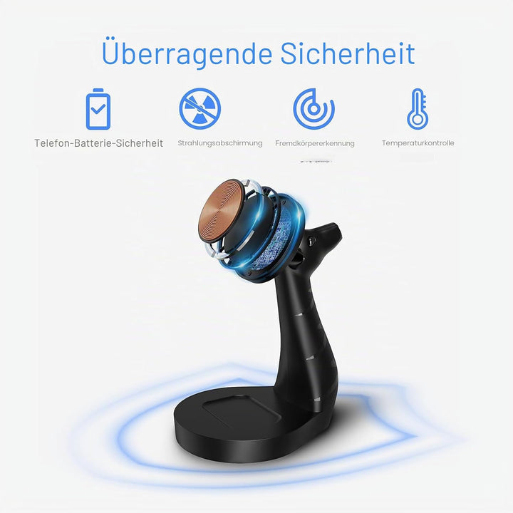 ALACOO 2-in-1 Induktive Ladestation für iPhone 17/16/15/14/13/12, Air Pods Pro/2/3/4 - Magnetische S