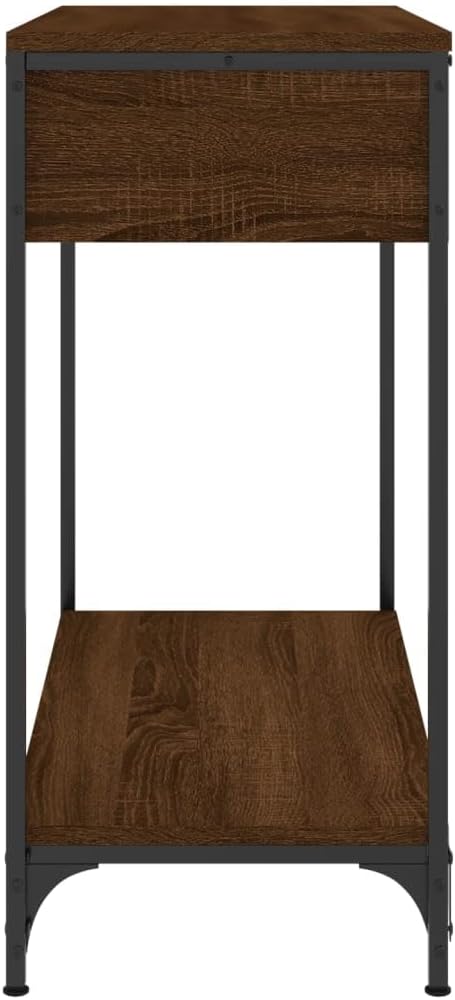 vidaXL Konsolentisch Braun Eichen-Optik 75x34,5x75 cm Holzwerkstoff Braune Eiche 75 cm, Braune Eiche