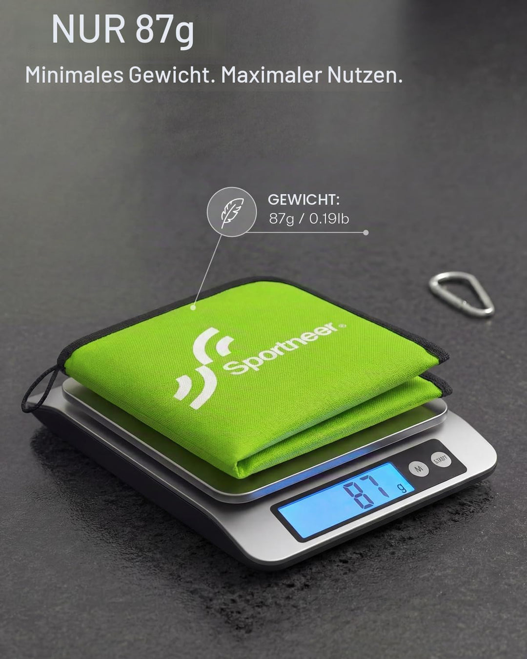 Sportneer Sitzkissen Outdoor, Sitzunterlage Outdoor Wasserdicht Oxford-Stoff Thermo Sitzkissen Faltb