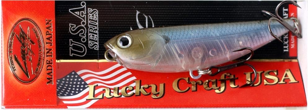Lucky Craft Sammy 65 Topwater Angelköder, 6,3 cm, schwimmende Süsswasserforelle, Kleinmaulbarschköde