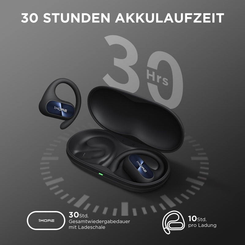 1MORE Fit SE S30 Open Ear Kopfhörer, 5.3 Bluetooth Kabellose Headphones mit 4 mikrofon, Earbuds mit