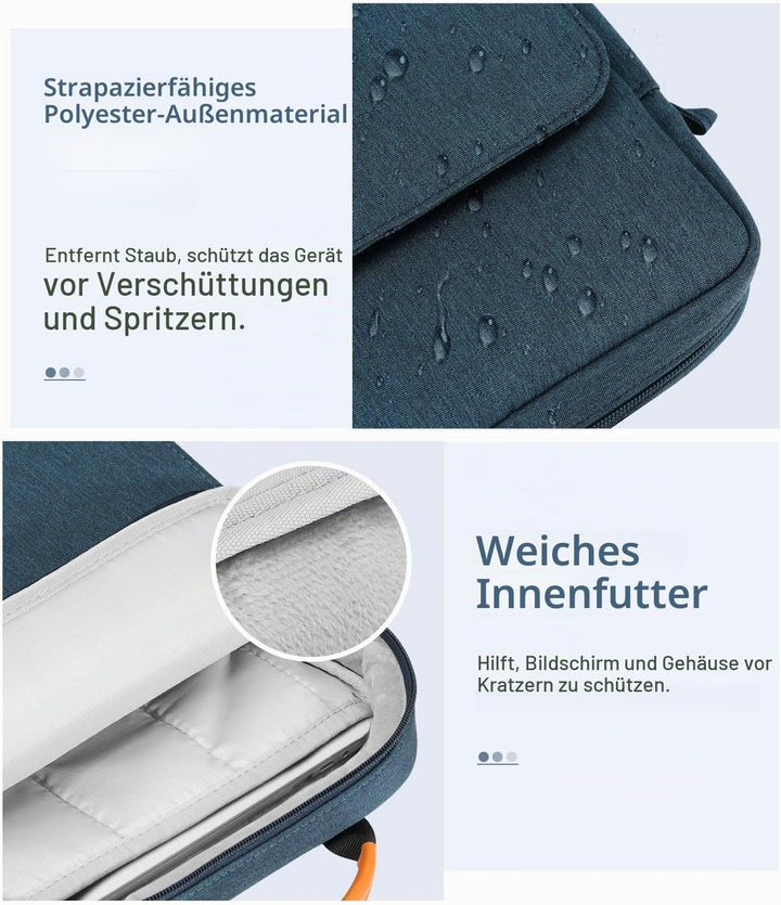 MoKo 13,3-14" Laptop Hülle, Tragetasche Kompatibel mit MacBook Pro 13" M2/M1/14 M2 MAX 2021-2023/Mac