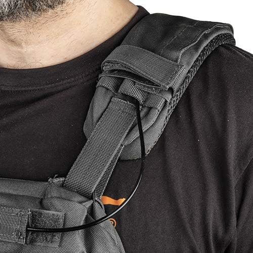 Gewichtsweste 7,5 oder 9,5 kg - Schwarz oder Oliv| Taktischer Plattenträger mit Gewichtsplatten für