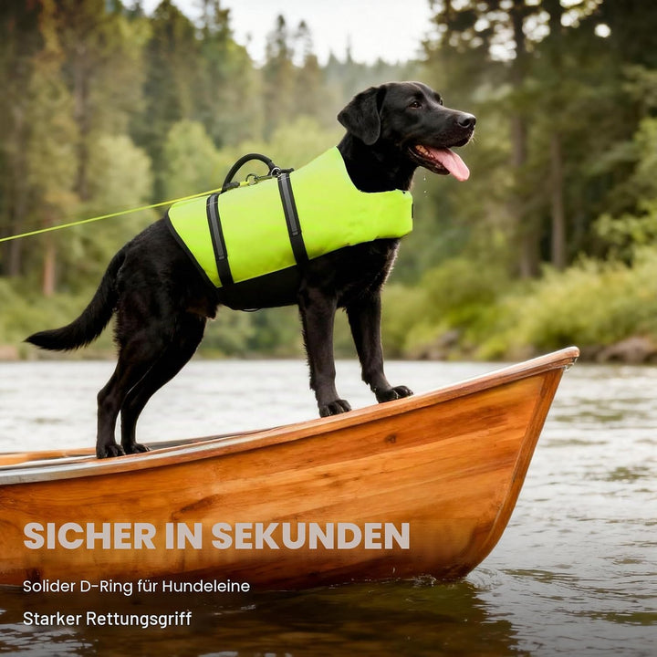 VIVAGLORY Rip Stop Schwimmweste Hund, Hundeschwimmweste, Schwimmhilfe & Auftrieb, Rettungsweste Hund