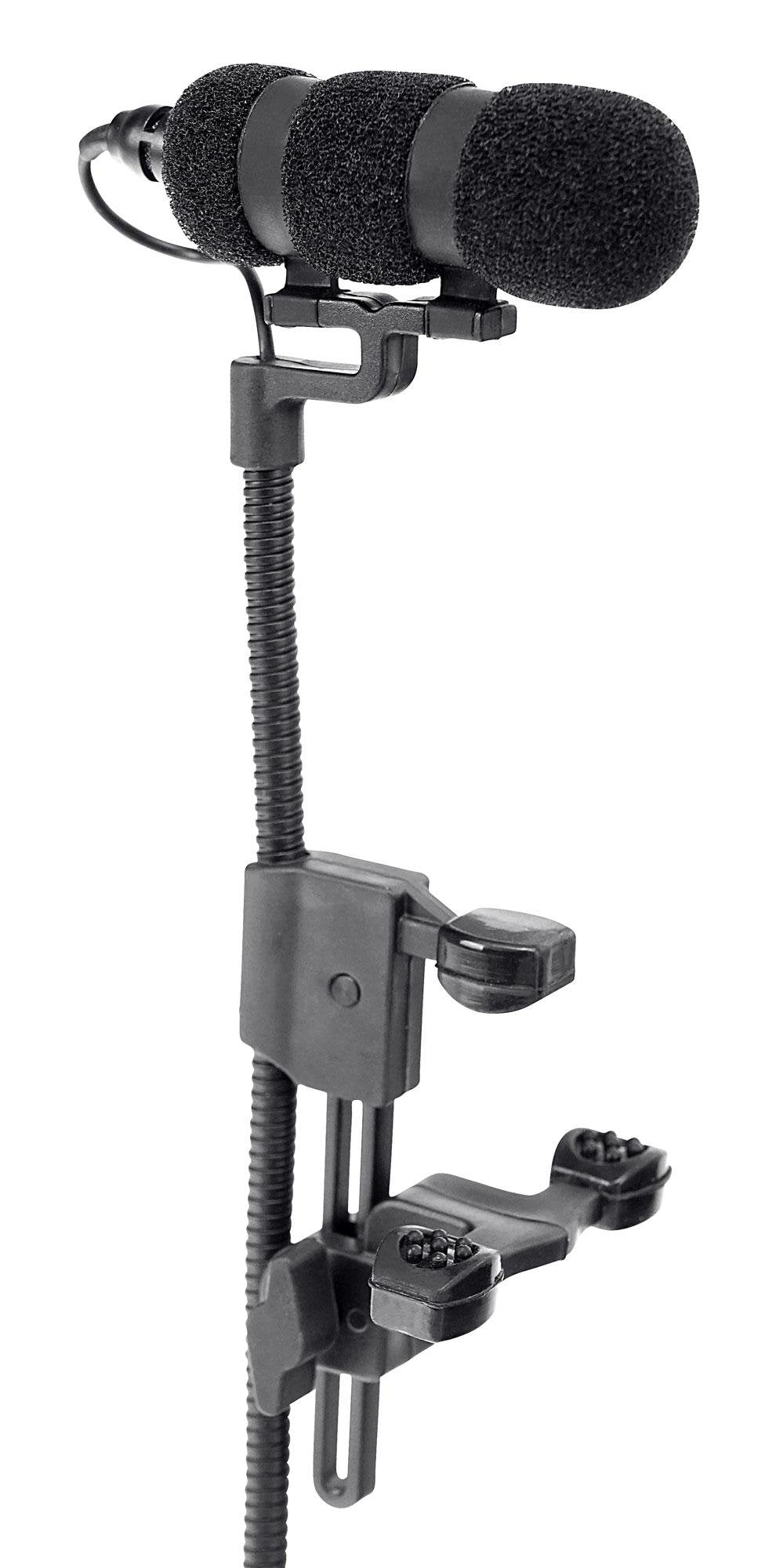 Pronomic SET MCM-100V Clipmikrofon mit Halter (Kondensator Mikrofon, Schwanenhals, Halter für Violin
