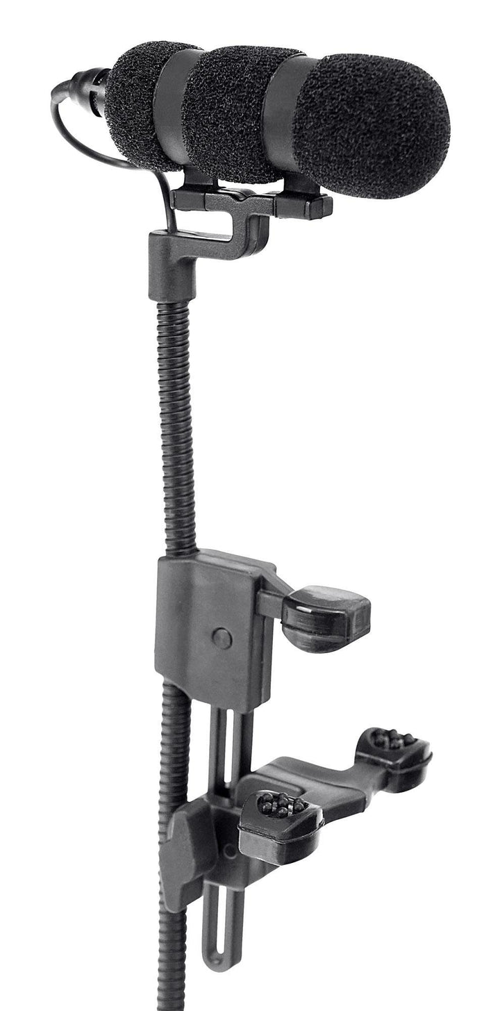 Pronomic SET MCM-100V Clipmikrofon mit Halter (Kondensator Mikrofon, Schwanenhals, Halter für Violin
