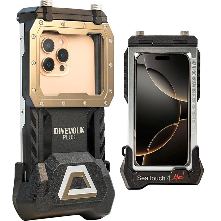 DIVEVOLK Unterwasser-Fotografie Seatouch 4 Max Unterwassergehäuse für iPhone 12/12 Pro/12 Pro Max/13