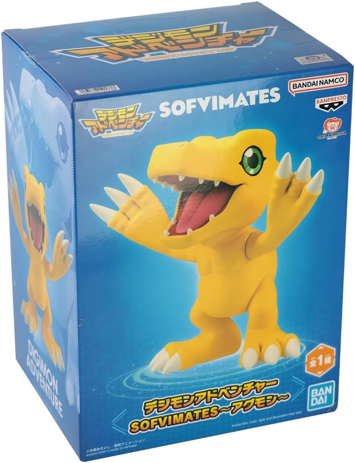 BANPRESTO Digimon Adventure - Agumon - Figurine Sofvimates 17cm, Agumon