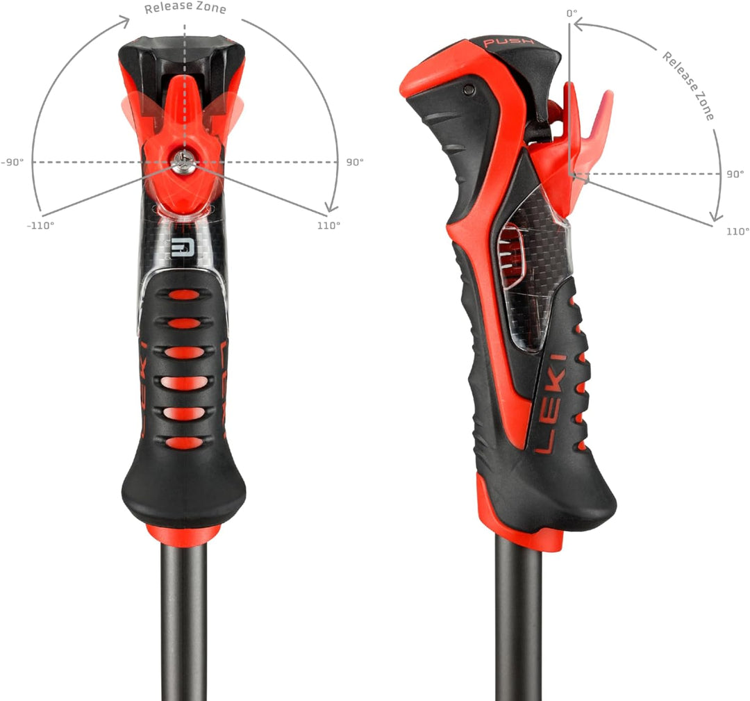 LEKI Airfoil 3D Skistöcke black-anthracite-red 110CM, black-anthracite-red 110CM