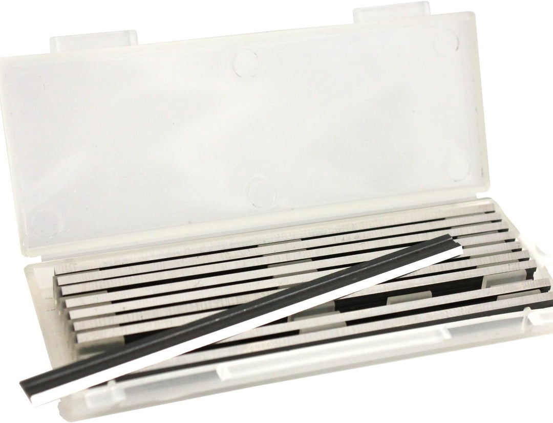 10 Stück HSS HIGH SPEED STEEL Wendemesser/Hobelmesser 75,5x5,5x1,1 mm für AEG/B&amp;D/Bosch/Festo/Haffne