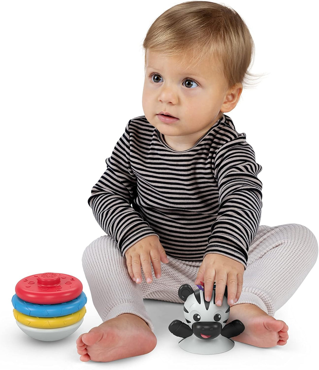 Baby Einstein, Stack & Wobble Zen BPA-freies Beissring Spielzeug für das Lernen von Ursache und Wirk