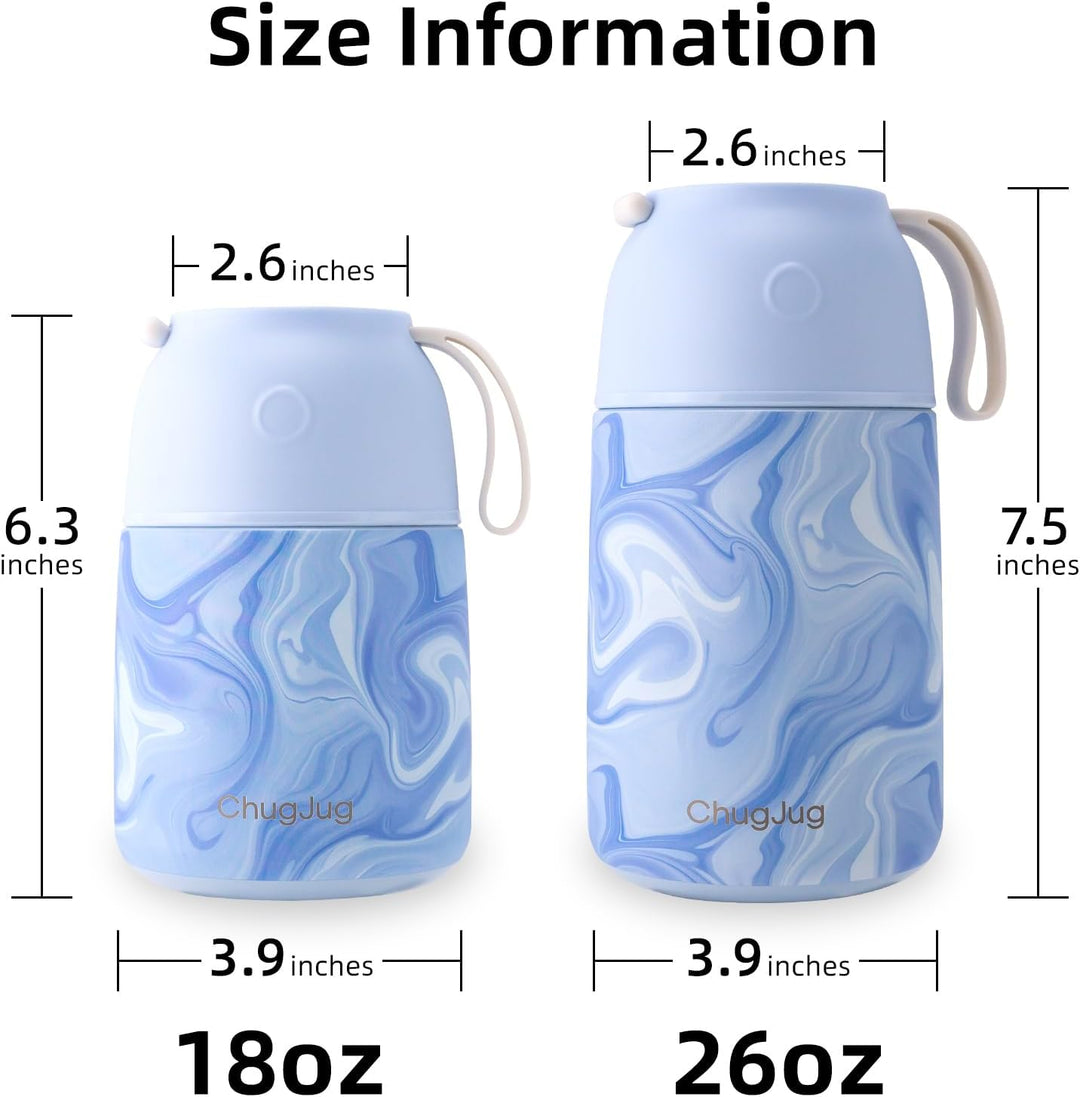 Thermobehälter für Essen 750ml, Edelstahl Thermobecher für Essen Warmhaltebehälter mit Löffel, Ausla
