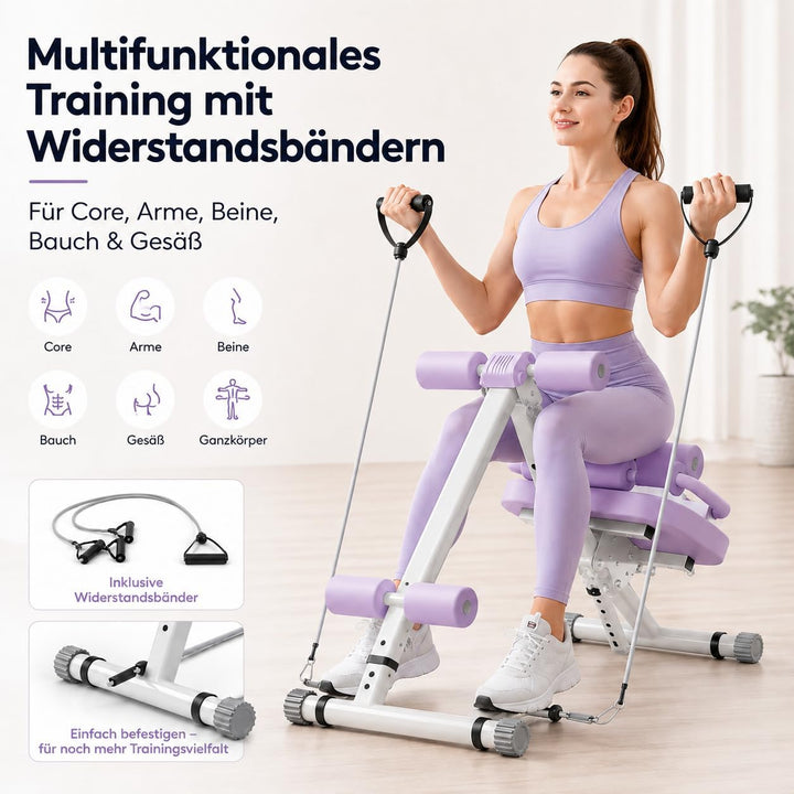Abdominal Trainer Bauchtrainer Adjustable Abs Trainer for Home Gym Ganzkörpertrainer Foldable MAX 15