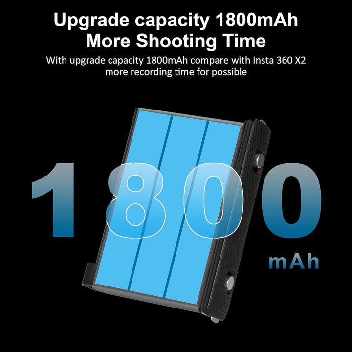 COOLSHOW Action Kamera Akku 1800mAh 2 Stück und Dreifach Ladegerät Set für Insta360 X3 und X3 Ladege