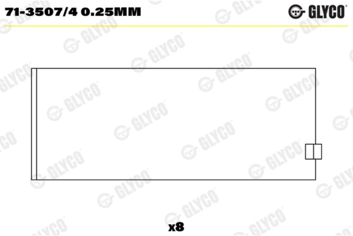 Glyco 71-3507/4 0.25mm Pleuellager