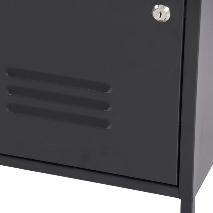 [en.casa] Nachtschrank Hausjärvi Nachttisch 82 x 35 x 35 cm Nachtkästchen Beistelltisch mit 1 Tür Me