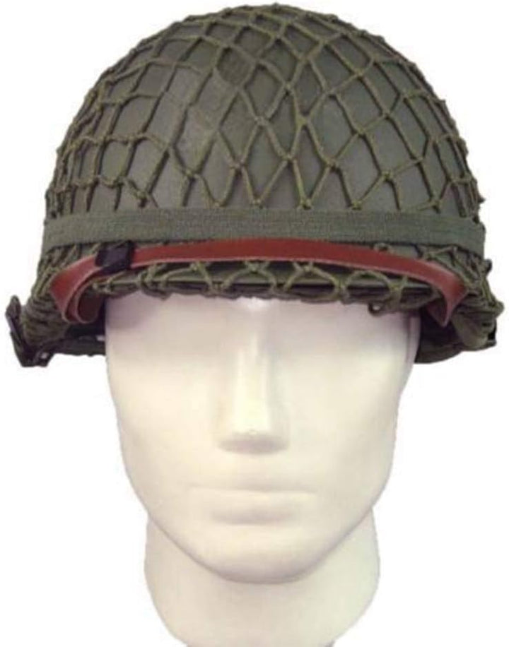 OAREA Zweiter Weltkrieg US-Militärstahlhelm M1 mit Netzabdeckung Nach dem Zweiten Weltkrieg Ausrüstu
