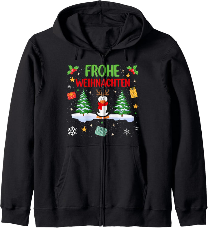 Frohe Weihnachten | Weihnachtsoutfit Weihnachtsbekleidung Kapuzenjacke