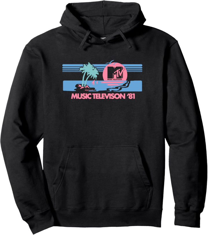 MTV Retro '81 Island Logo Sunset Pullover Hoodie