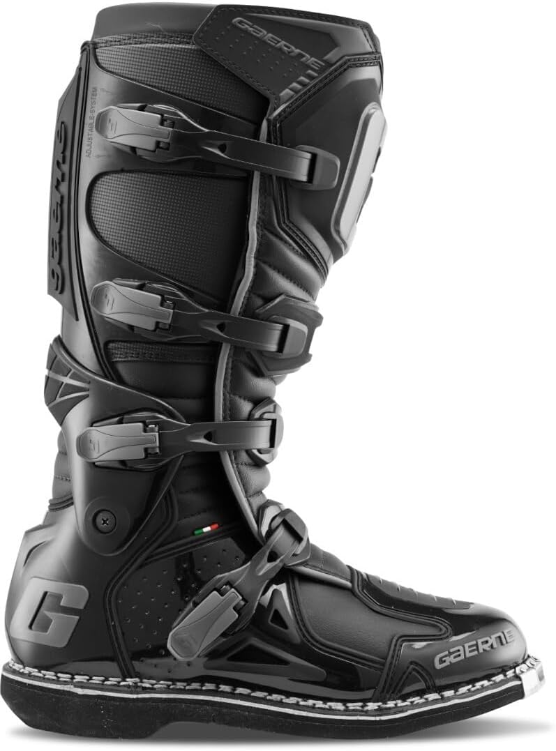 Gaerne Motocross-Stiefel Fastback Endurance Midnight Schwarz 43 EU, Schwarz 43 EU