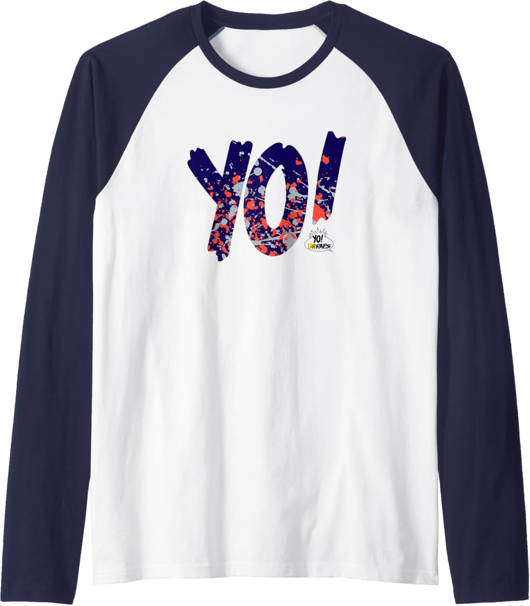 MTV YO MTV Raps Paint Splatter Logo Raglan