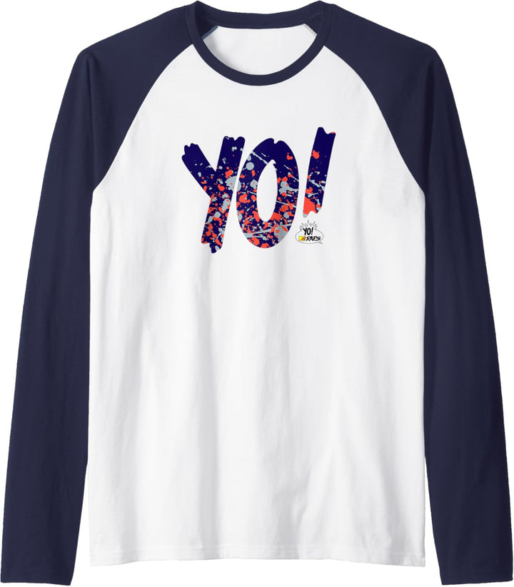 MTV YO MTV Raps Paint Splatter Logo Raglan