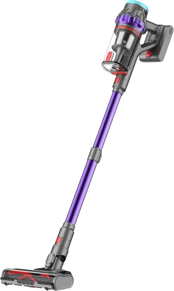 Lubluelu G10 Akku Staubsauger 50000Pa/550W/50Min Staubsauger Kabellos mit Display, Anti-Tangle-Bürst
