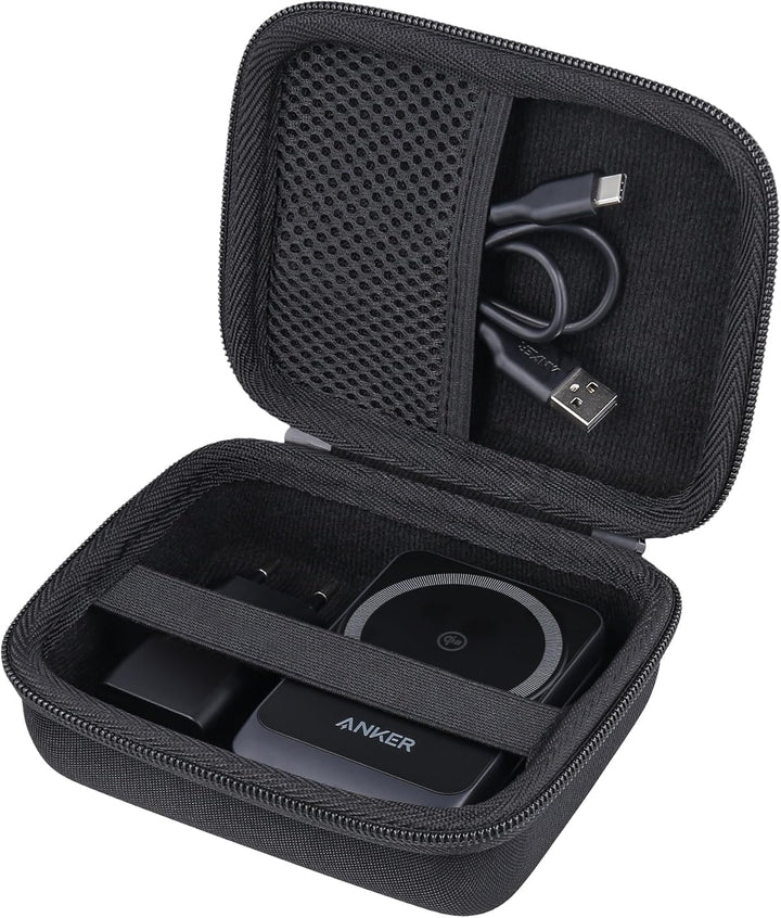 co2CREA Hart Tragbare Schutzhülle Etui Tasche für Anker MagGo 3-in-1 Ladestation 15W kabelloser Lade