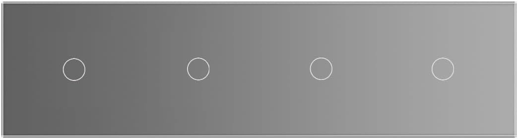 LIVOLO Glas Touch Lichtschalter Funkschalter Steckdosen Wechselschalter uvm in grau (Nur Rahmen VL-C