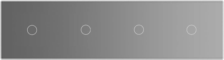 LIVOLO Glas Touch Lichtschalter Funkschalter Steckdosen Wechselschalter uvm in grau (Nur Rahmen VL-C
