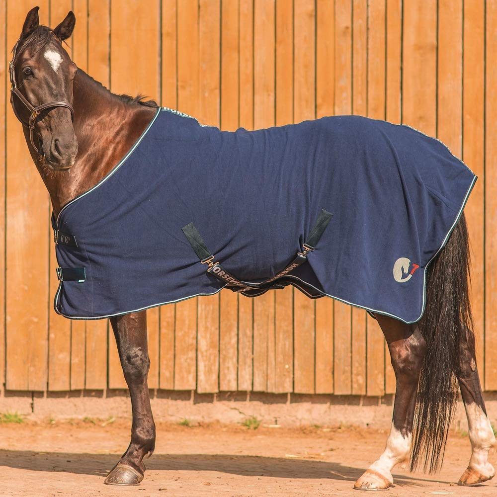 HorSeven Fleecedecke - Marine/Navy, Grösse:145, 145