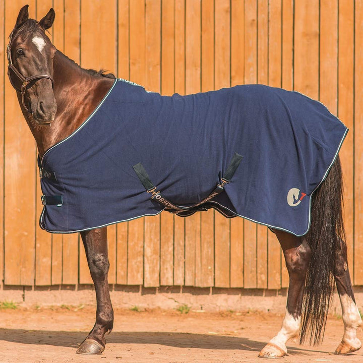 HorSeven Fleecedecke - Marine/Navy, Grösse:145, 145