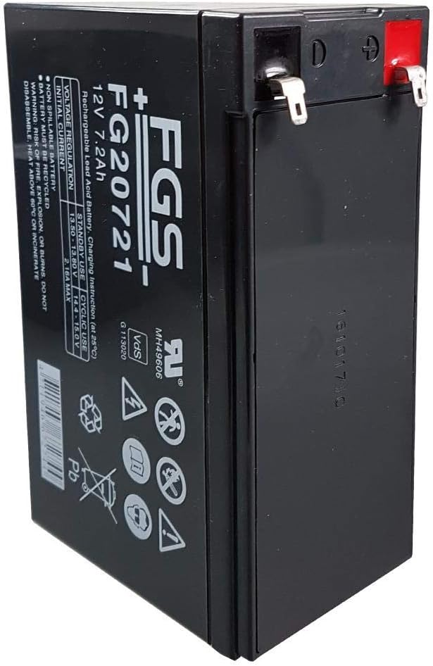 FGS Bleigelakku FG20721 12,0 Volt 7,2 Ah mit 4,8mm Steckanschlüssen