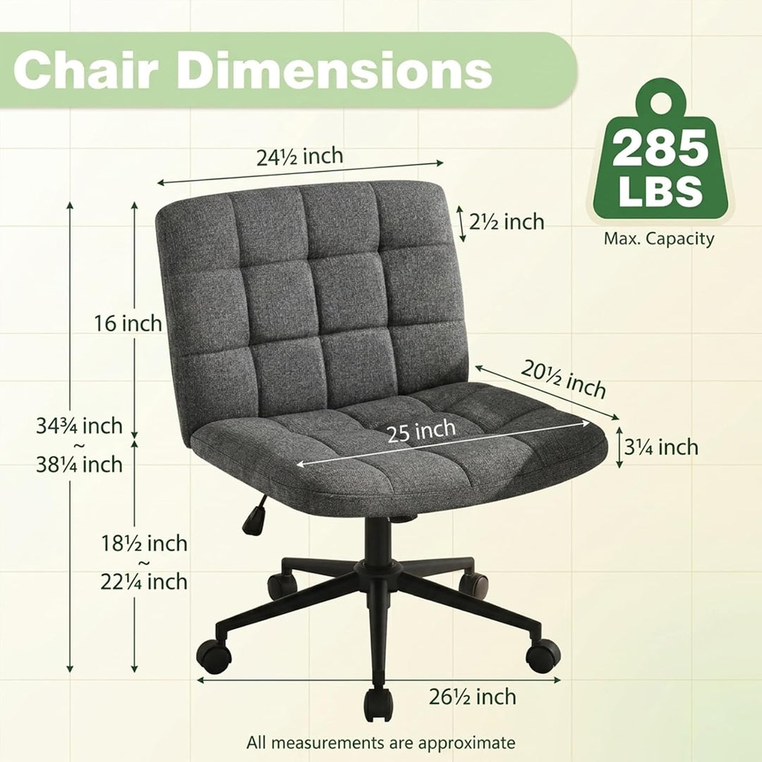 Hellove Bürostuhl Schreibtischstuhl mit breiter Sitzfläche, Ergonomischer Schneidersitz Stuhl ohne A