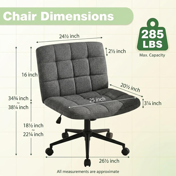 Hellove Bürostuhl Schreibtischstuhl mit breiter Sitzfläche, Ergonomischer Schneidersitz Stuhl ohne A