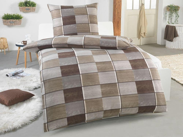 DreamHome Warme Winter Microfaser Thermo Fleece Bettwäsche 135x200 155x220 200x200 Moderne, Grösse:2