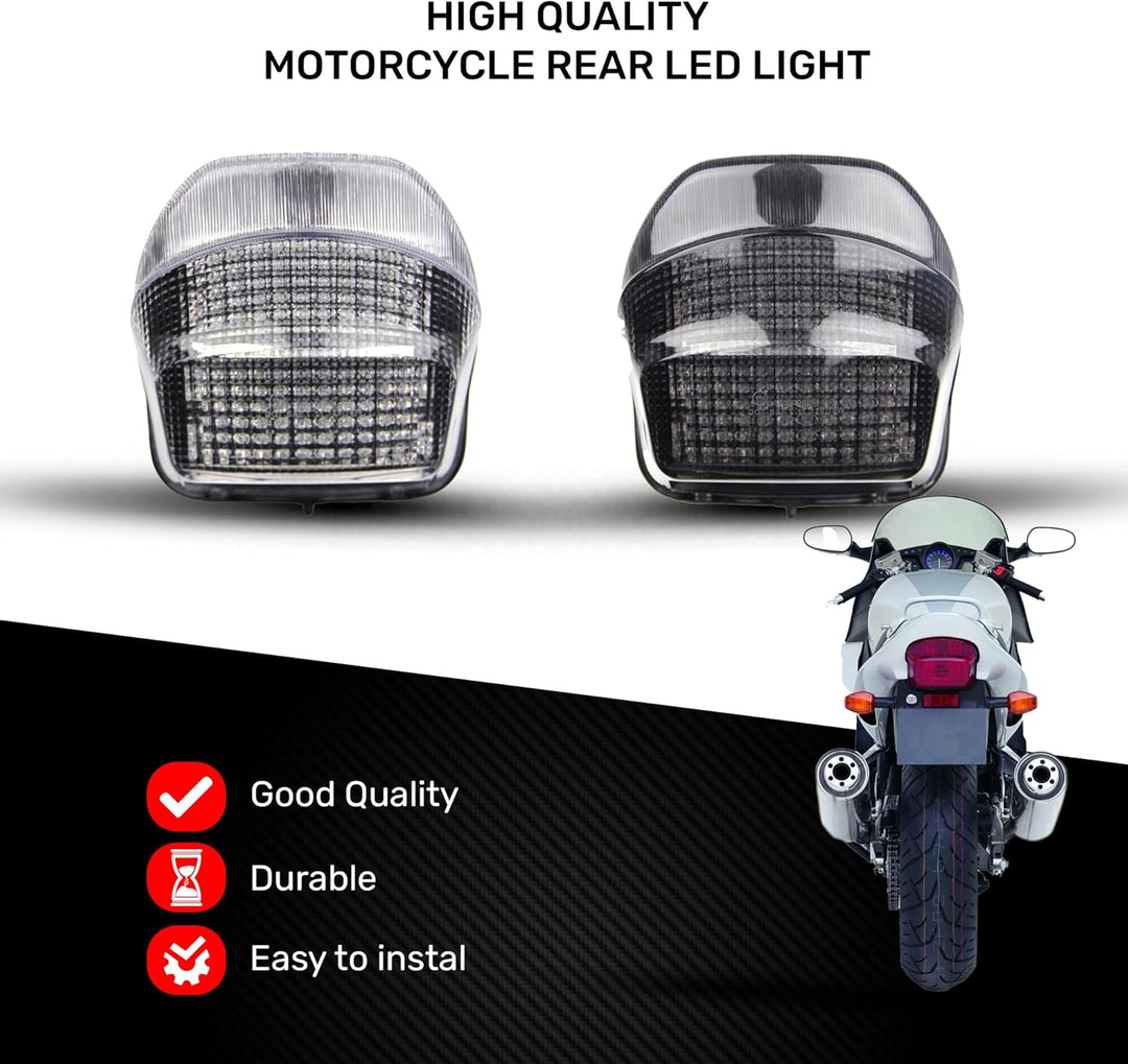 avdb-moto LED-Bremslicht mit integriertem Blinker kompatibel mit Honda CBR 1100 XX 1999/2006 (Getönt