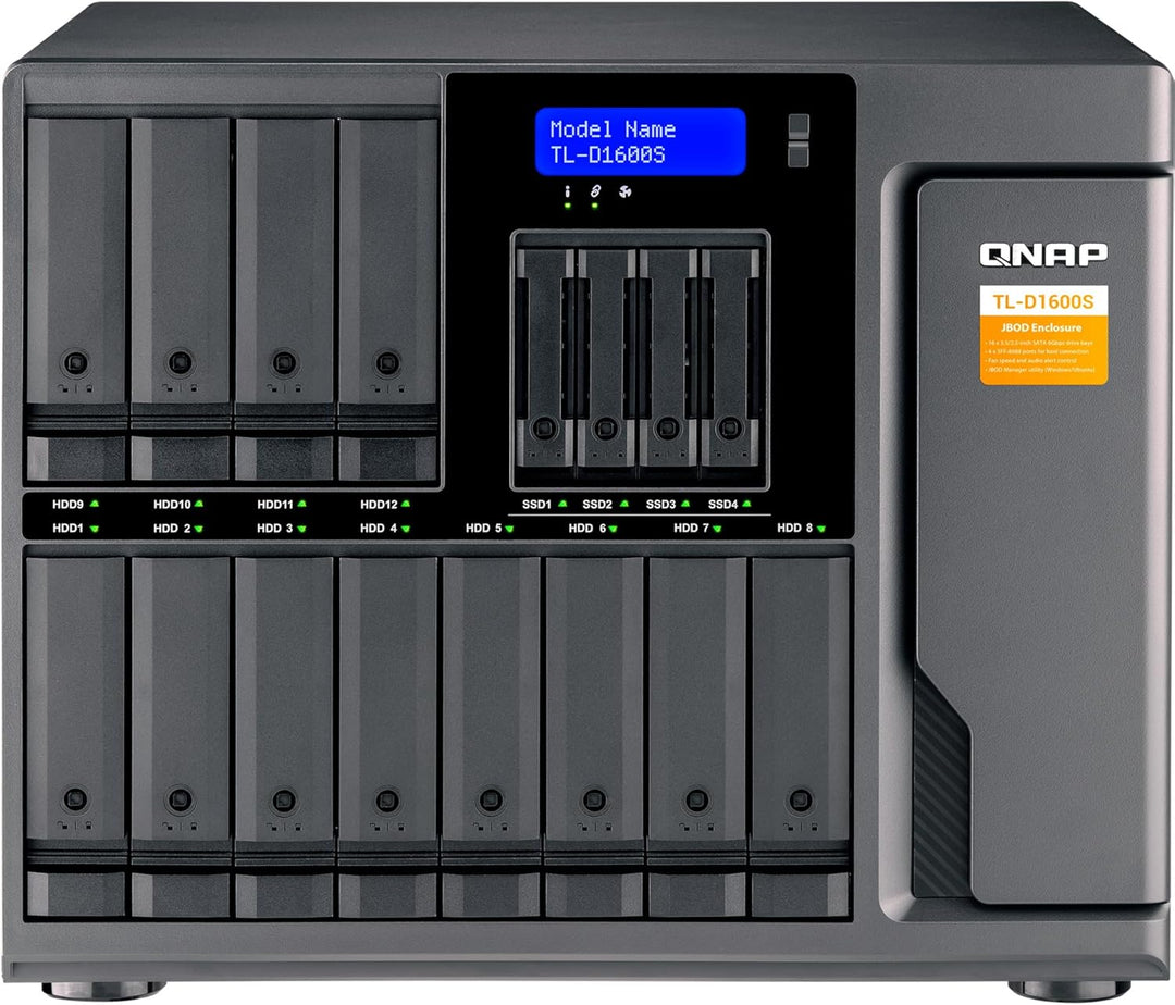 Qnap TL-D1600S 16 Bay Desktop JBOD Speichergehäuse