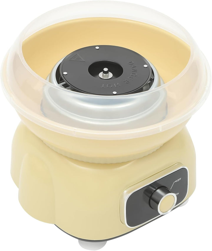 Elektrische Zuckerwattemaschine für Zuhause, 500W Retro Zuckerwatte Maschine mit, Spritzschutz, Mess