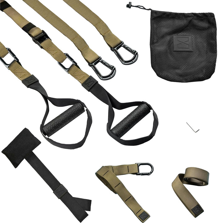 Infinitsports - Elite Schlingentrainer-Set mit 3 Befestigungslösungen (inkl. Türanker), Premium Slin