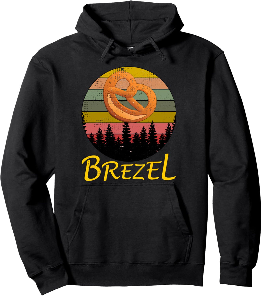 Vintage Brezel Bayern Brezn Retro Bäcker Old School Brezel Pullover Hoodie