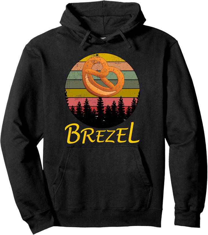 Vintage Brezel Bayern Brezn Retro Bäcker Old School Brezel Pullover Hoodie
