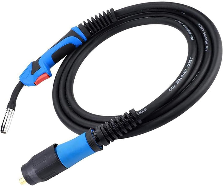 MIG/MAG Schweissbrenner, Schlauchpaket MB15 Welding Torch CO² Schutzgas Schweissbrenner 4m, mit Euro