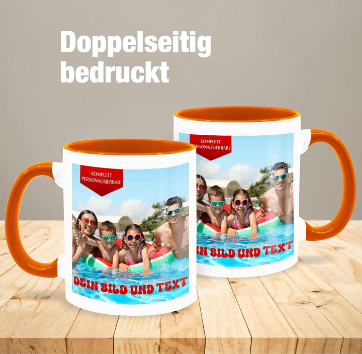 Tasse Tassen 325ml - Geschenk mit eigenem Foto und Text personalisiert I Eigenes Bild I Custom Photo