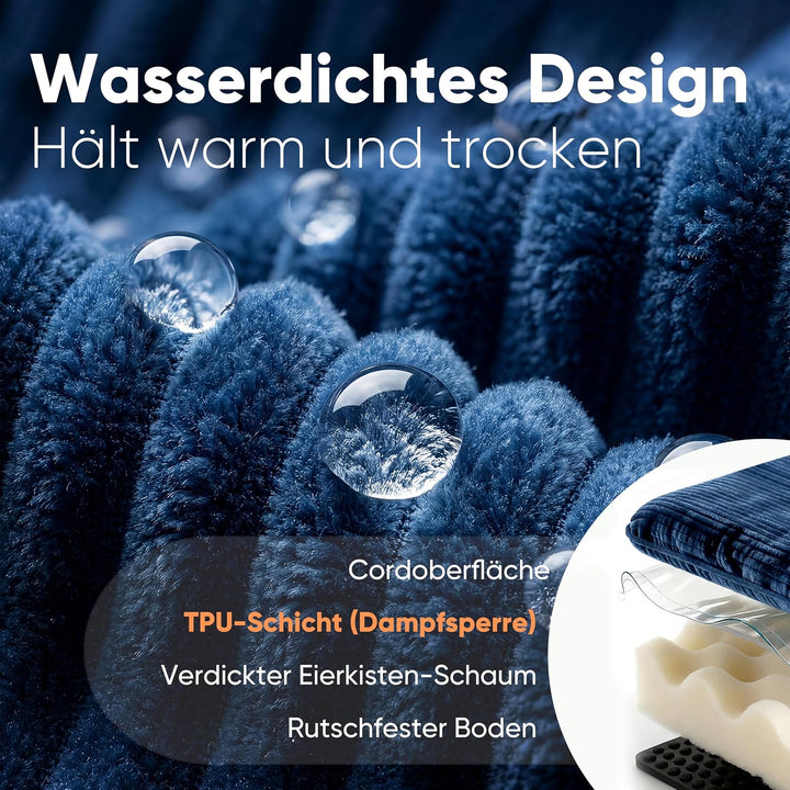 FUKUMARU Hundebett für grosse Hunde, Flauschiges &amp; Hundesofa mit wasserabweisender TPU-Schicht, Cord