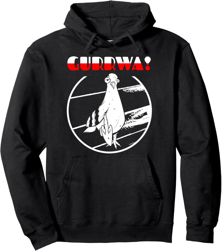 Lustige Taube Gurrwa Polski Polska polnisches Schimpfwort Pullover Hoodie